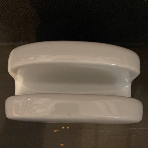 Vintage Christmas porcelain spoon holder with napkin holder - Picture 3 of 11